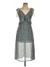 Assorted Brands Polka Dots Gray Cocktail Dress Size 10 - photo 1
