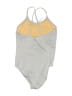 Crewcuts Metallic Gray One Piece Swimsuit Size 8 - photo 2