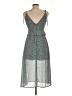 Assorted Brands Polka Dots Gray Cocktail Dress Size 10 - photo 2