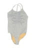 Crewcuts Metallic Gray One Piece Swimsuit Size 8 - photo 1