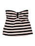 Pure Paradise Stripes Black Swimsuit Top Size Lg (38C) - photo 1
