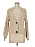 Solutions 100% Acrylic Tan Cardigan Size M - photo 1