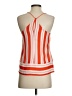 Banana Republic 100% Polyester Orange Sleeveless Blouse Size 0 - photo 2