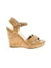 Stuart Weitzman Gold Tan Wedges Size 9 - photo 1
