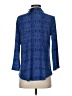 JM Collection Paisley Blue 3/4 Sleeve Blouse Size S - photo 2