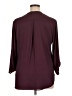 Lush 100% Polyester Burgundy 3/4 Sleeve Blouse Size XL - photo 2