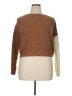 Hazel 100% Acrylic Color Block Brown Pullover Sweater Size XL - photo 1