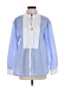 UNTUCKit Color Block Blue Long Sleeve Blouse Size M - photo 1