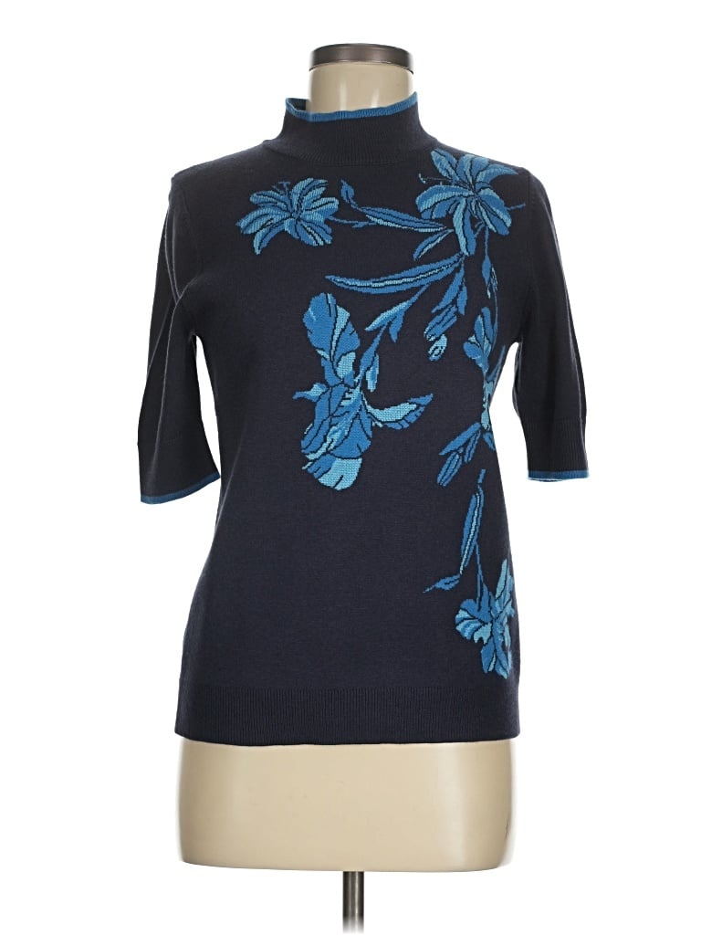 Pre-owned Ann Taylor Turtleneck Sweater In Blue