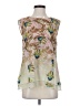 CAbi 100% Polyester Ivory Sleeveless Blouse Size XS - photo 1