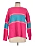 Lumiere Color Block Pink Pullover Sweater Size L - photo 1
