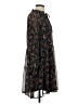 Lark + Grey Paisley Black Casual Dress Size S - photo 4