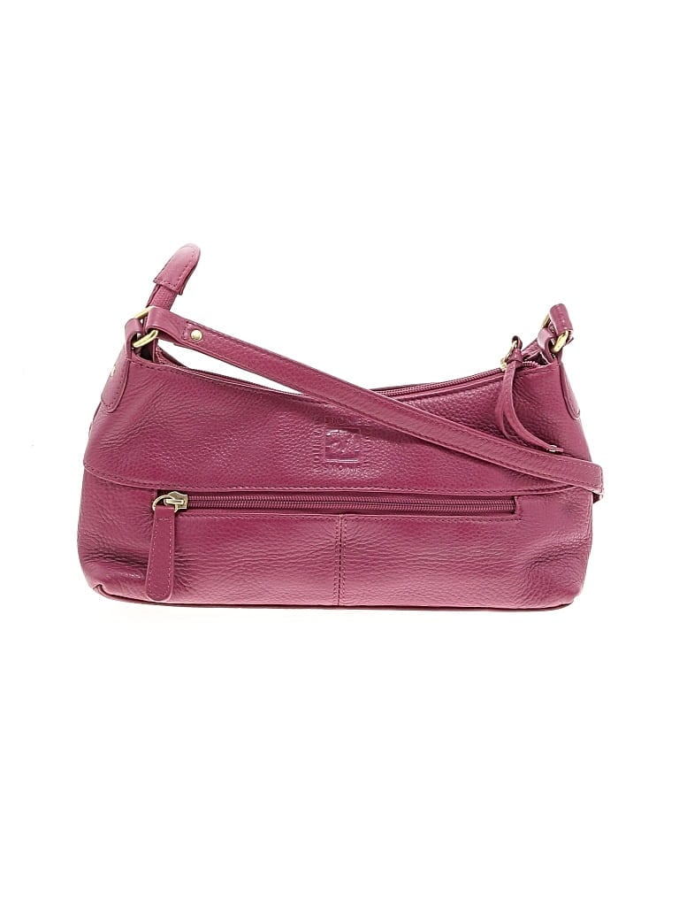 Pre-owned Stone Mountain Leather Shoulder Bag In Pink
