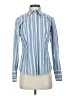 Ann Taylor LOFT Stripes Blue Long Sleeve Blouse Size 4 - photo 1