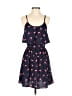 Elle 100% Polyester Hearts Blue Casual Dress Size XS - photo 1