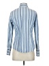 Ann Taylor LOFT Stripes Blue Long Sleeve Blouse Size 4 - photo 2