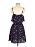 Elle 100% Polyester Hearts Blue Casual Dress Size XS - photo 2