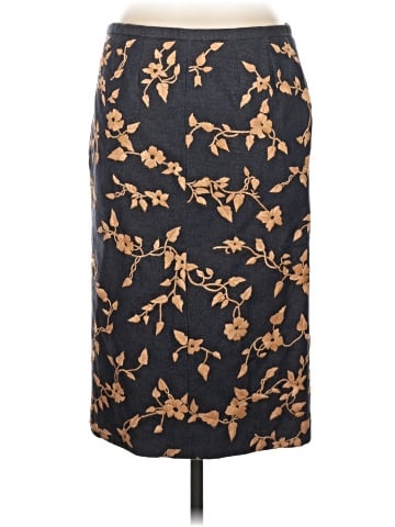Michael Kors Raffia Embroidered Pencil Skirt (view 2)