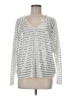 Karen Kane Silver Long Sleeve Top Size M - photo 1