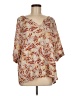 Assorted Brands Orange 3/4 Sleeve Blouse Size 8 - photo 1