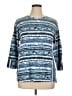 Westbound Blue 3/4 Sleeve Top Size XL - photo 1