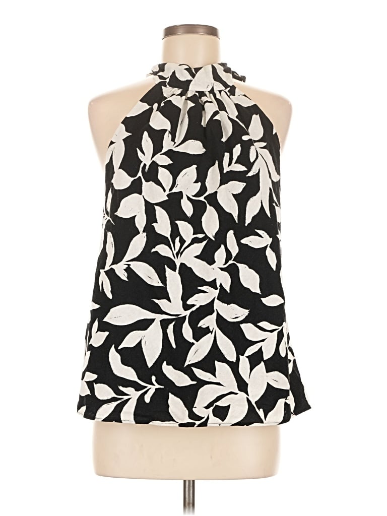 Pre-owned Parker Sleeveless Blouse In Black