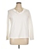 Lands' End 100% Baumwolle Ivory Long Sleeve Blouse Size XL - photo 1