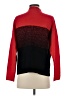 Anne Klein Color Block Red Turtleneck Sweater Size S - photo 2
