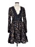 Shein 100% Polyester Paisley Blue Casual Dress Size 4 - photo 1