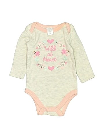 Baby Kiss Long Sleeve Onesie (view 1)
