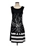 Mt Collection Graphic Black Casual Dress Size S - photo 1