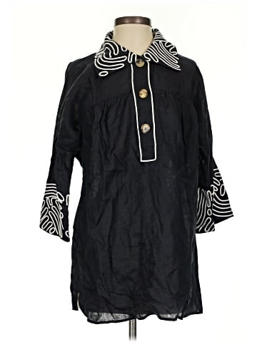 RENA LANGE 3/4 Sleeve Button-Down Shirt (view 1)