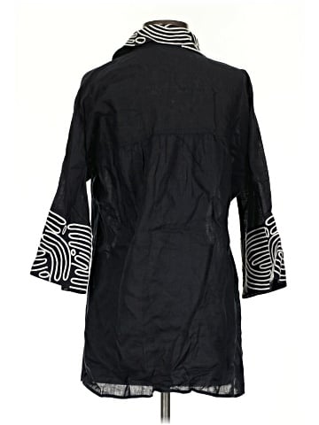 RENA LANGE 3/4 Sleeve Button-Down Shirt (view 2)