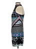 Express 100% Rayon Graphic Black Casual Dress Size XS - photo 5