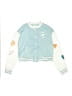 No Comment 100% Polyester Hearts Blue Track Jacket Size 14 - photo 1