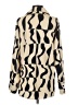 Vrg Grl 100% Polyester Animal Print Ivory 3/4 Sleeve Blouse Size S - photo 2