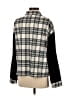 Shein 100% Polyester Plaid Black Cardigan Size 6 - photo 2