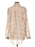 Adora 100% Cotton Plaid Orange Long Sleeve Button-Down Shirt Size L - photo 2