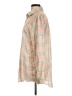 Adora 100% Cotton Plaid Orange Long Sleeve Button-Down Shirt Size L - photo 5