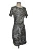 Peyton Jensen Metallic Silver Cocktail Dress Size S - photo 1