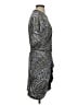 Peyton Jensen Metallic Silver Cocktail Dress Size S - photo 4