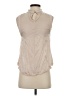 Fate 100% Viscose Tan Sleeveless Blouse Size S - photo 2