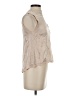 Fate 100% Viscose Tan Sleeveless Blouse Size S - photo 4