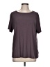 LUXE Gray Short Sleeve Top Size L - photo 1