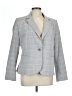 Zara Basic Plaid Gray Blazer Size 12 - photo 1