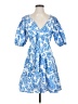 MELLODAY Paisley Blue Cocktail Dress Size S - photo 1