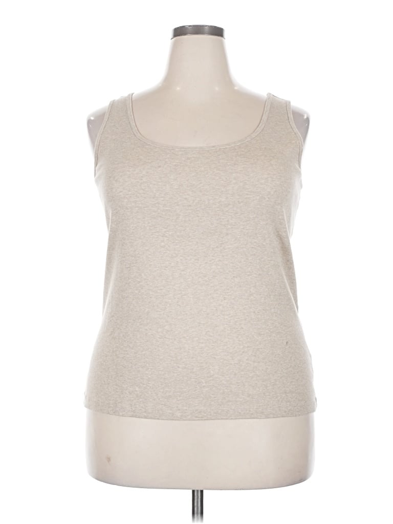 Pre-owned Talbots Tank Top Silver Strapless Neckline Tops