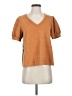 Current Air Brown Short Sleeve Top Size XS - photo 1