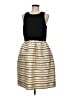 J.Crew 100% Polyester Stripes Gold Cocktail Dress Size M (estimated) - photo 1