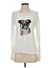 Lisa Todd 100% Cotton White Sweatshirt Size XS - photo 1